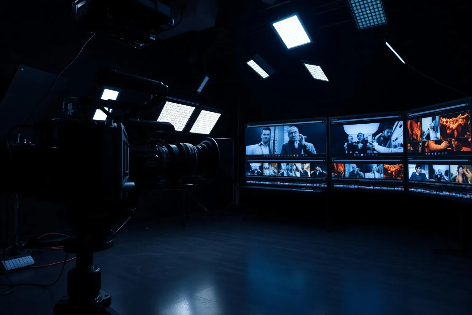Cinematic production and editing environment