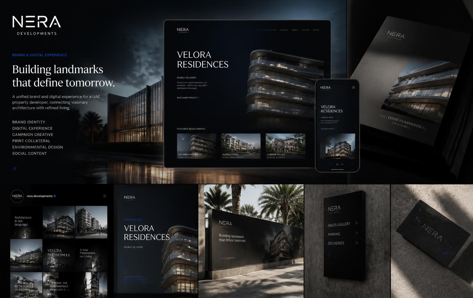 NERA brand, website, mobile and campaign concept system